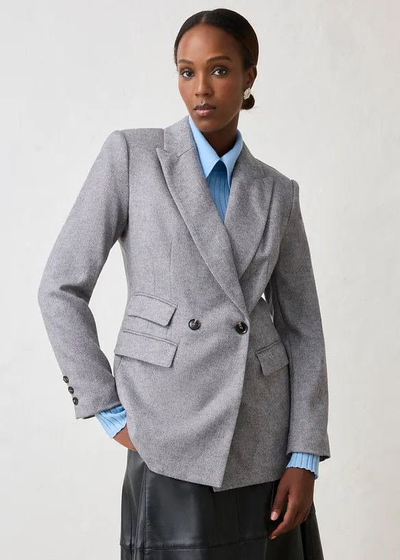 Blazer con percentuale di morbida lana, bonprix