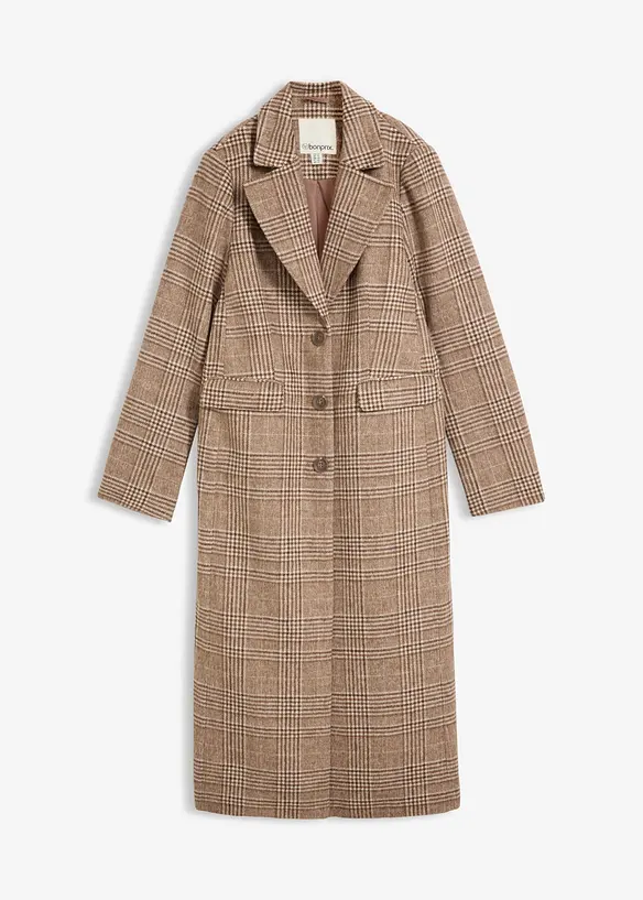 Cappotto con motivo a quadri, bonprix