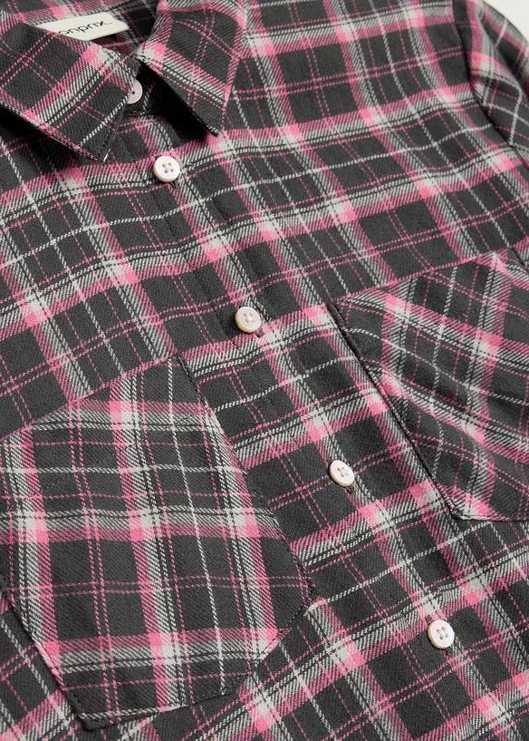 Camicia in flanella di puro cotone biologico, bonprix