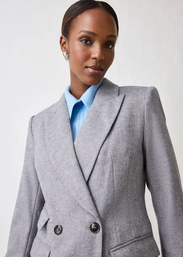 Blazer con percentuale di morbida lana, bonprix