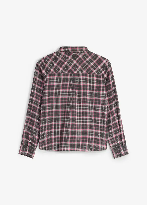 Camicia in flanella di puro cotone biologico, bonprix