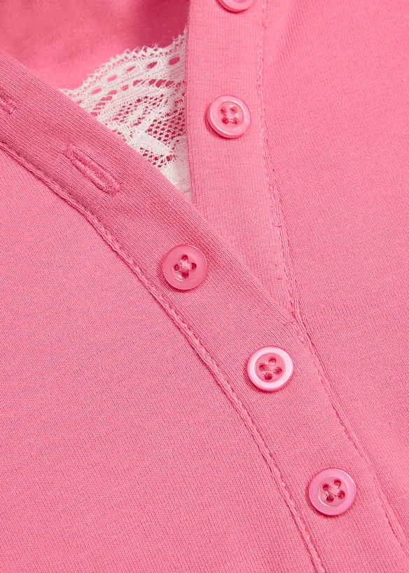 Maglia serafino effetto 2 in 1, bonprix