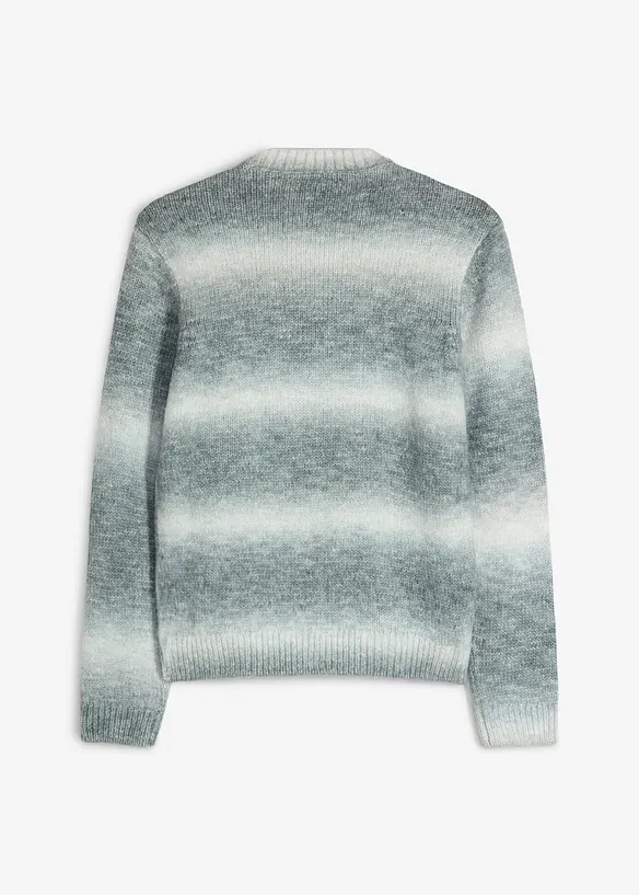 Maglione in filato grosso misto lana con colori sfumati, bonprix