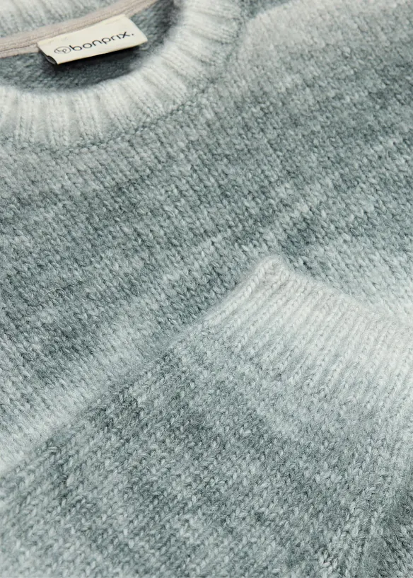 Maglione in filato grosso misto lana con colori sfumati, bonprix