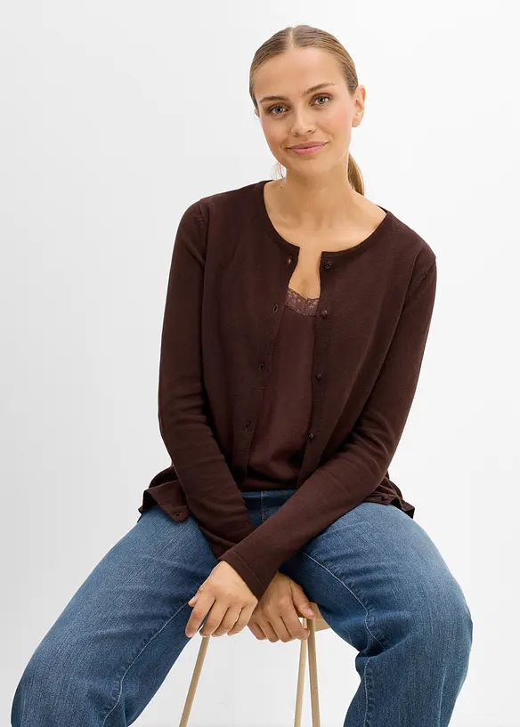 Cardigan pr&eacute;maman 2 in 1 con funzione allattamento, bonprix