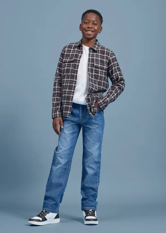 Jeans elasticizzati con vita regolabile, regular fit straight, bonprix