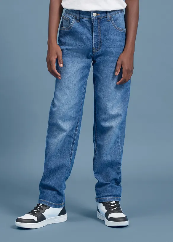 Jeans elasticizzati con vita regolabile, regular fit straight, bonprix