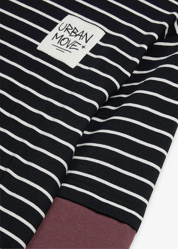 Maglia a maniche lunghe a strati in cotone biologico morbido, bonprix