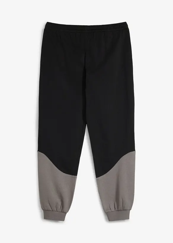 Pantaloni da jogging in morbido cotone biologico con dettagli a contrasto, bonprix