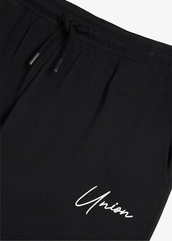 Pantaloni da jogging in morbido cotone biologico con dettagli a contrasto, bonprix