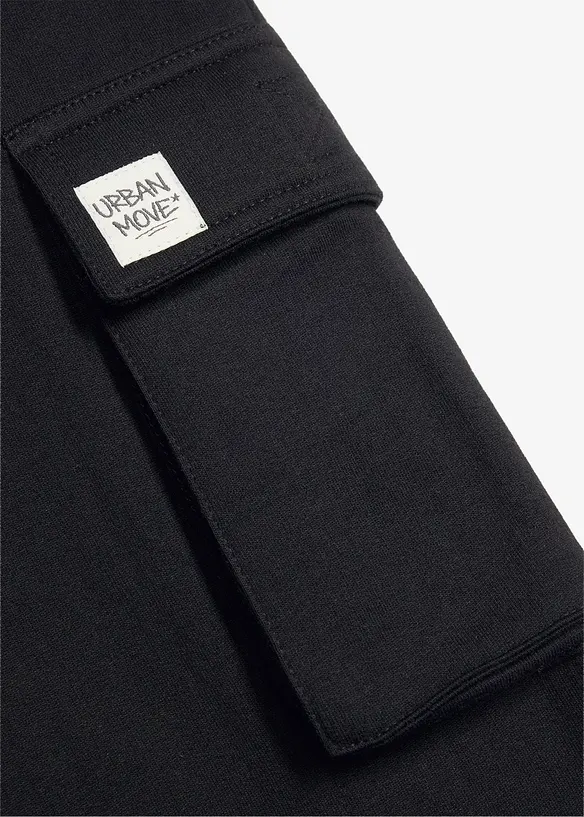 Pantaloni cargo da jogging in morbido cotone biologico, loose fit, bonprix
