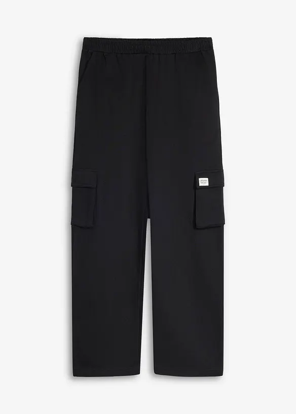 Pantaloni cargo da jogging in morbido cotone biologico, loose fit, bonprix