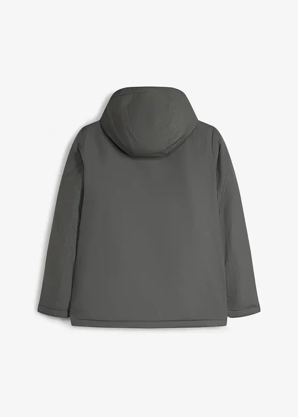 Giacca tecnica idrorepellente con cappuccio rimovibile, bonprix
