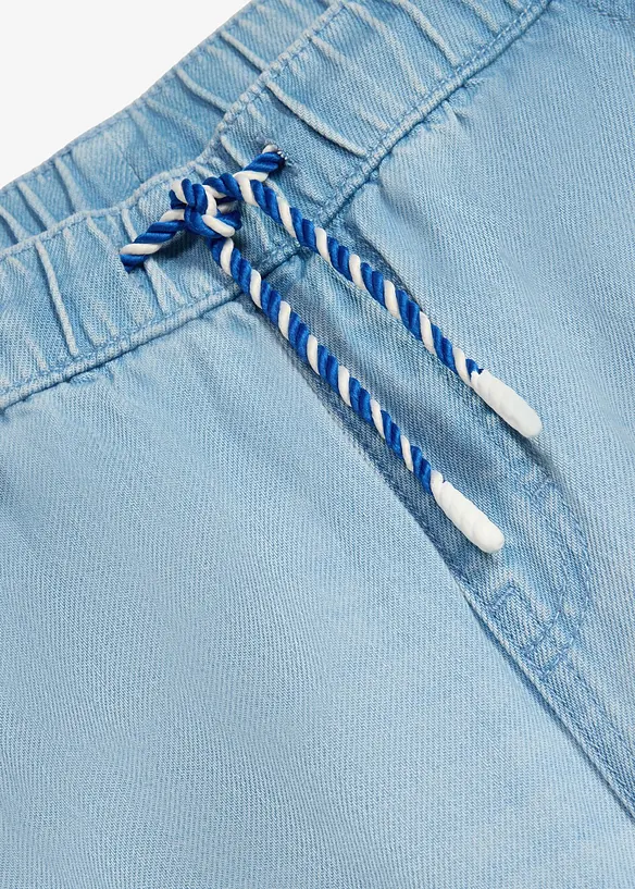 Jeans loose fit straight con elastico in vita e tasche cargo, bonprix