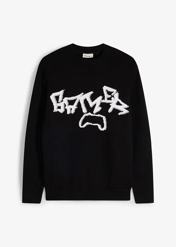 Maglione in  filato grosso di puro cotone, bonprix