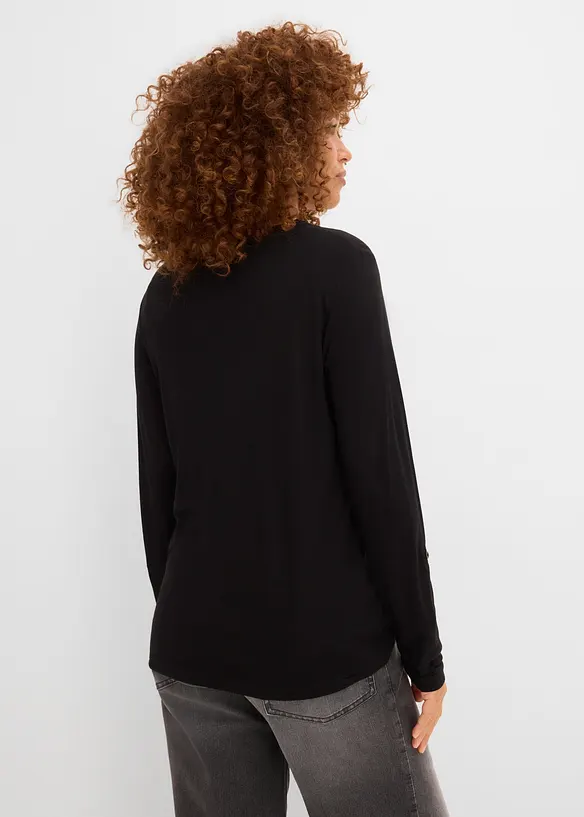 Maglia a maniche lunghe in viscosa morbida, bonprix