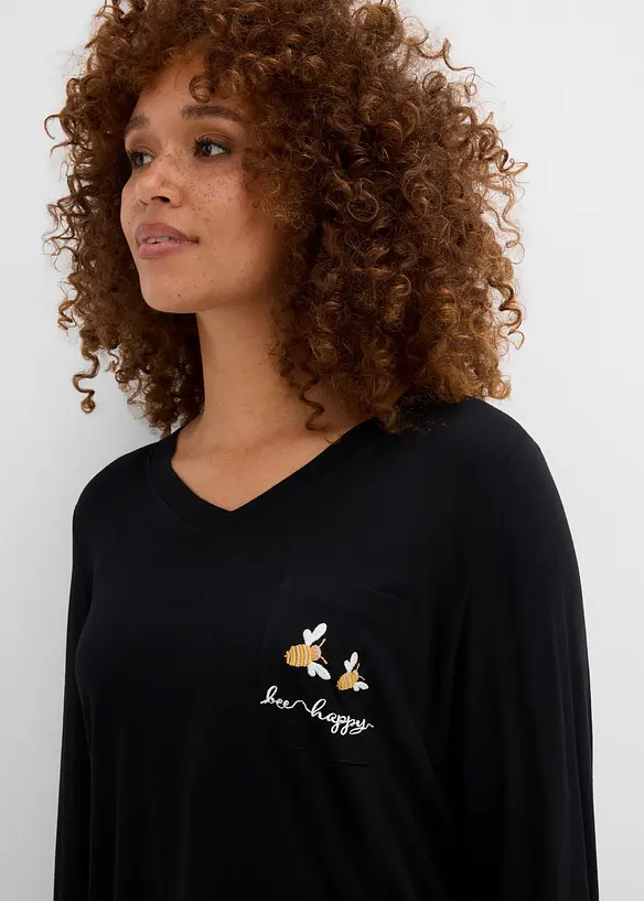 Maglia a maniche lunghe in viscosa morbida, bonprix
