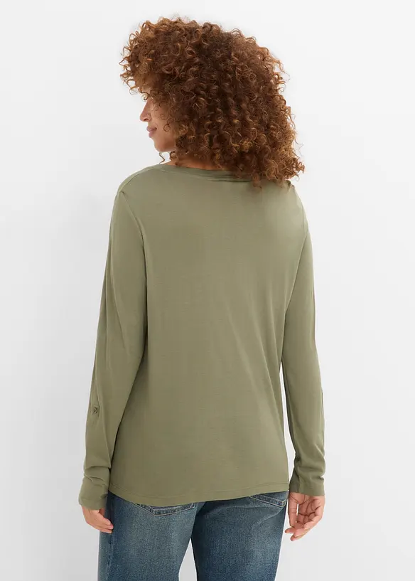 Maglia a maniche lunghe in viscosa morbida, bonprix