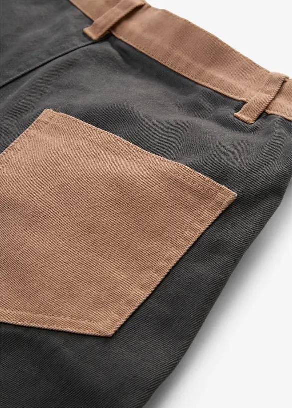 Pantaloni bootcut in misto cotone elasticizzato, bonprix