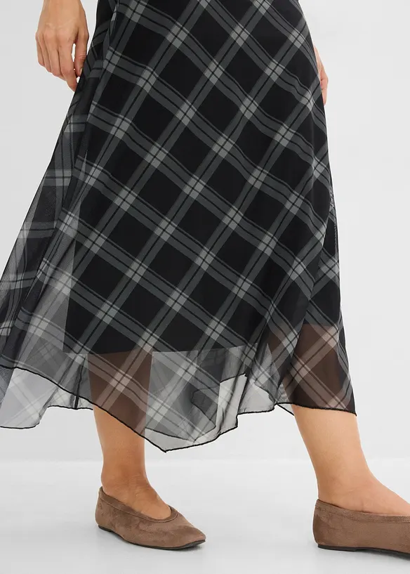 Gonna in jersey di mesh fine, bonprix