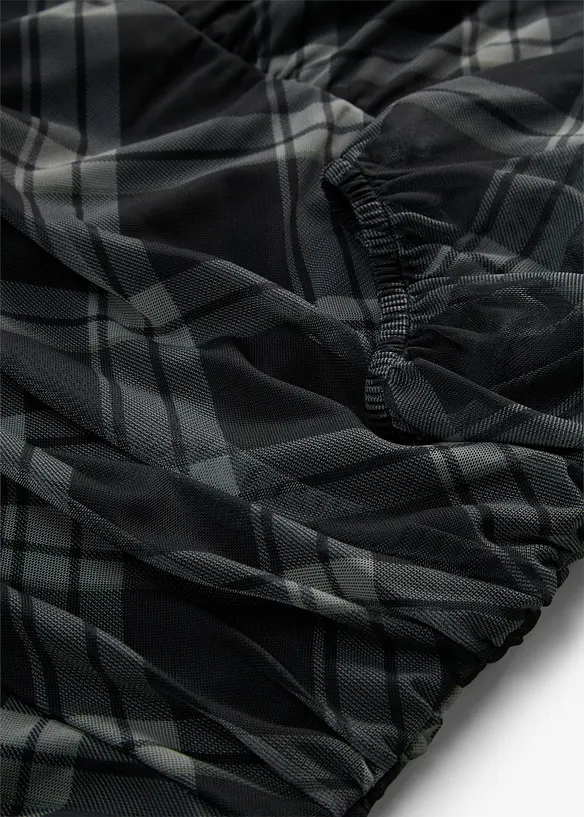 Abito in jersey e mesh fine, bonprix
