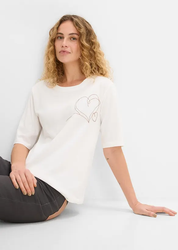 T-shirt in puro cotone biologico, bonprix