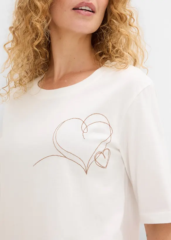 T-shirt in puro cotone biologico, bonprix