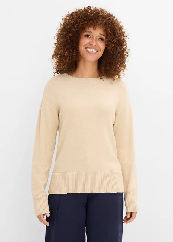 Maglione in misto viscosa, bonprix