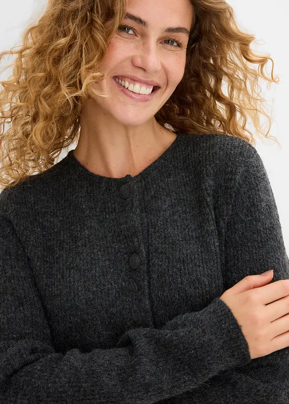 Cardigan in maglia a coste, bonprix
