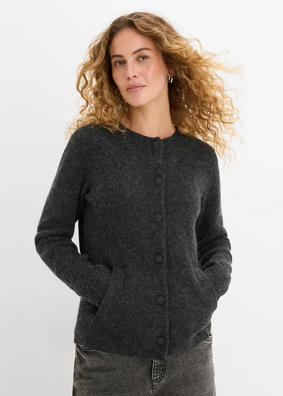 Cardigan in maglia a coste, bonprix