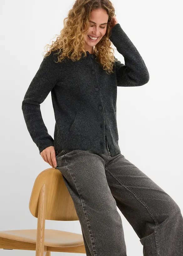 Cardigan in maglia a coste, bonprix