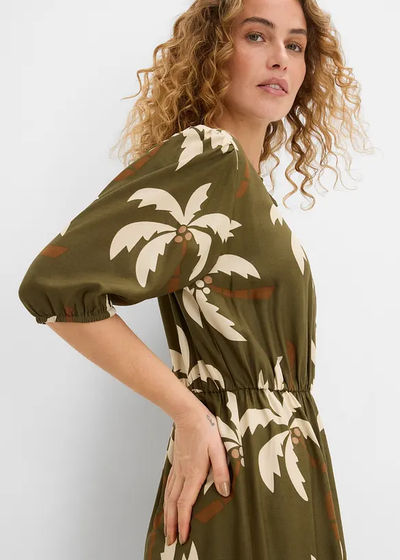 Abito midi in morbida viscosa, bonprix