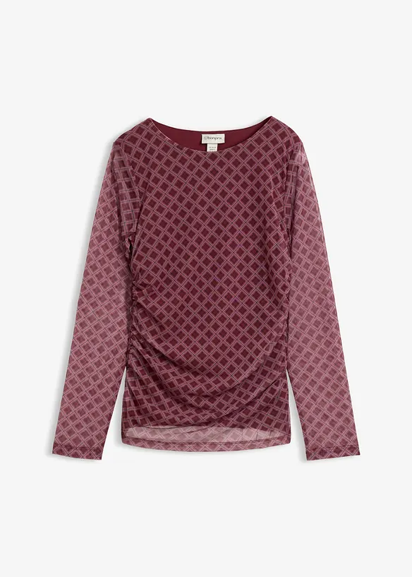 Maglia a maniche lunghe in mesh fine, bonprix
