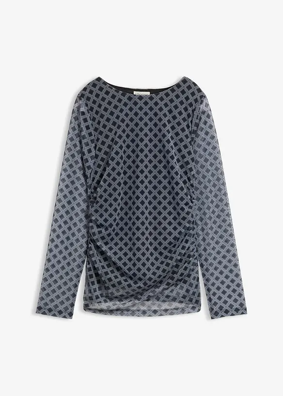 Maglia a maniche lunghe in mesh fine, bonprix