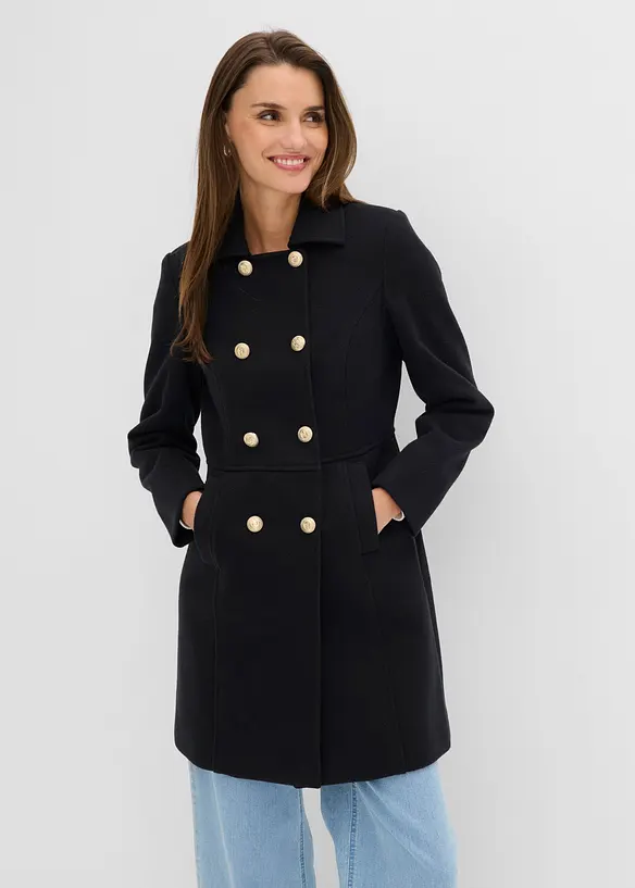 Cappotto corto in simil lana, bonprix