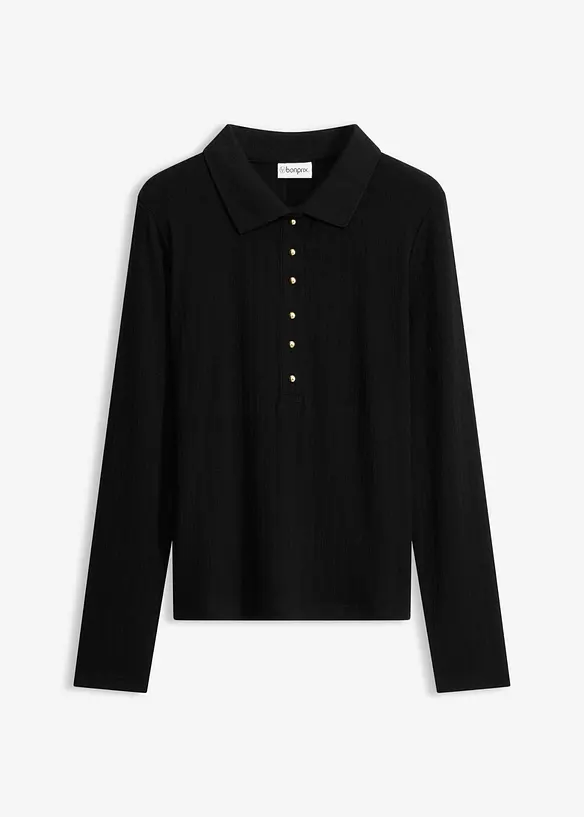 Polo in misto viscosa morbido, bonprix