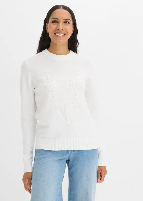 Maglione in filato fine misto viscosa, bonprix