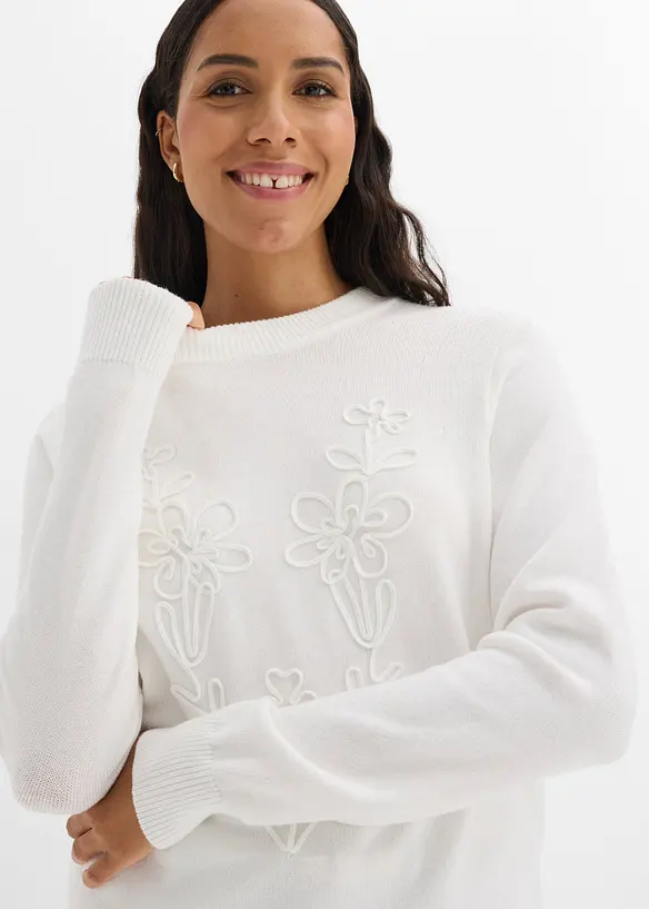Maglione in filato fine misto viscosa, bonprix