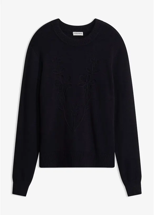 Maglione in filato fine misto viscosa, bonprix