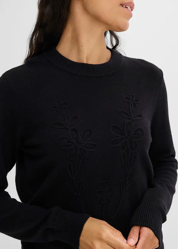 Maglione in filato fine misto viscosa, bonprix