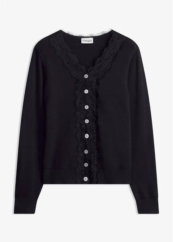 Cardigan in misto viscosa morbido, bonprix
