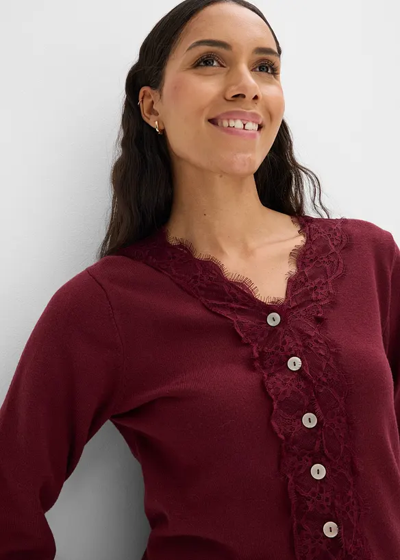 Cardigan in misto viscosa morbido, bonprix