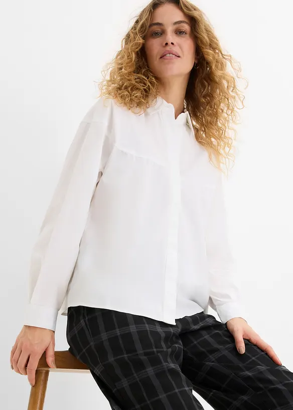 Camicia in misto cotone, bonprix