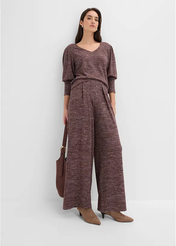 Pantaloni con elastico in vita in morbida viscosa, bonprix