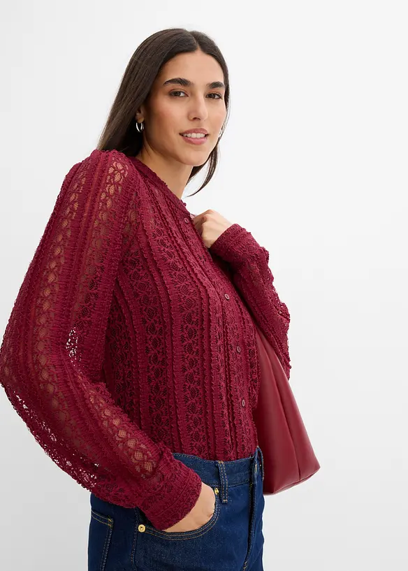 Blusa in jersey con top (set 2 pezzi), bonprix