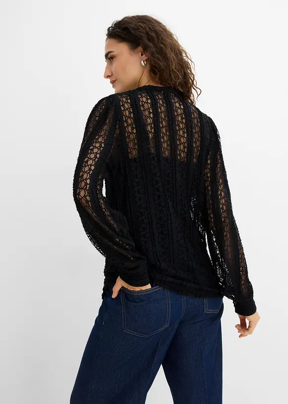 Blusa in jersey con top (set 2 pezzi), bonprix