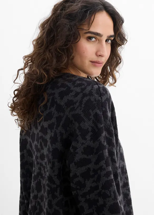 Cardigan ampio in maglia grossa, bonprix