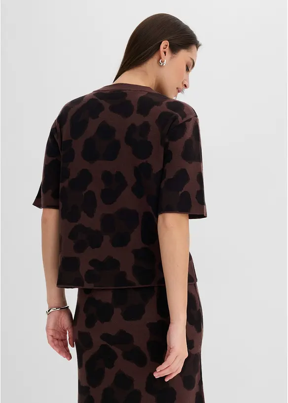 Maglione con motivo a jacquard, bonprix