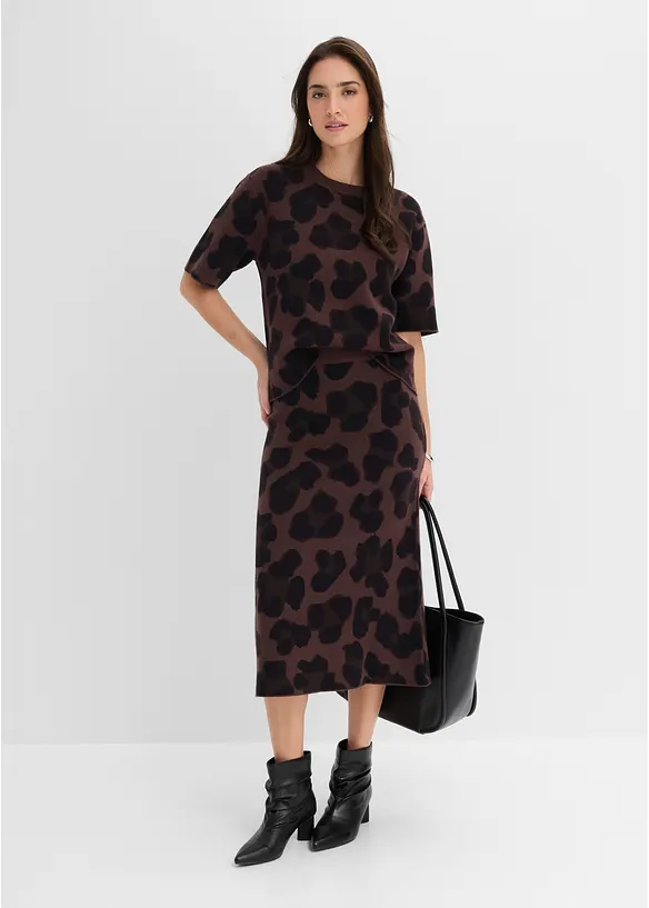 Maglione con motivo a jacquard, bonprix