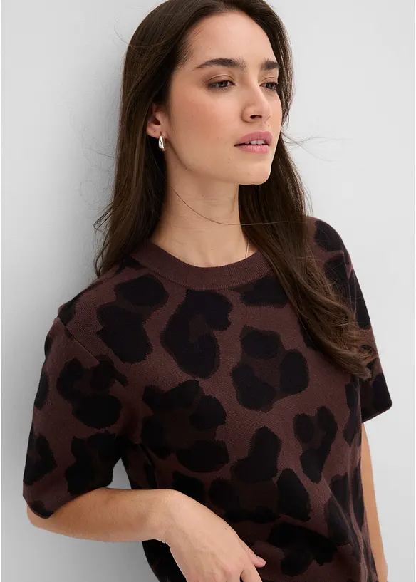 Maglione con motivo a jacquard, bonprix